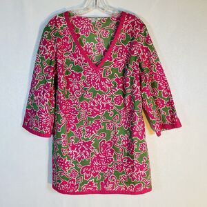 Boden sz 12 Pink Green Cover Up
